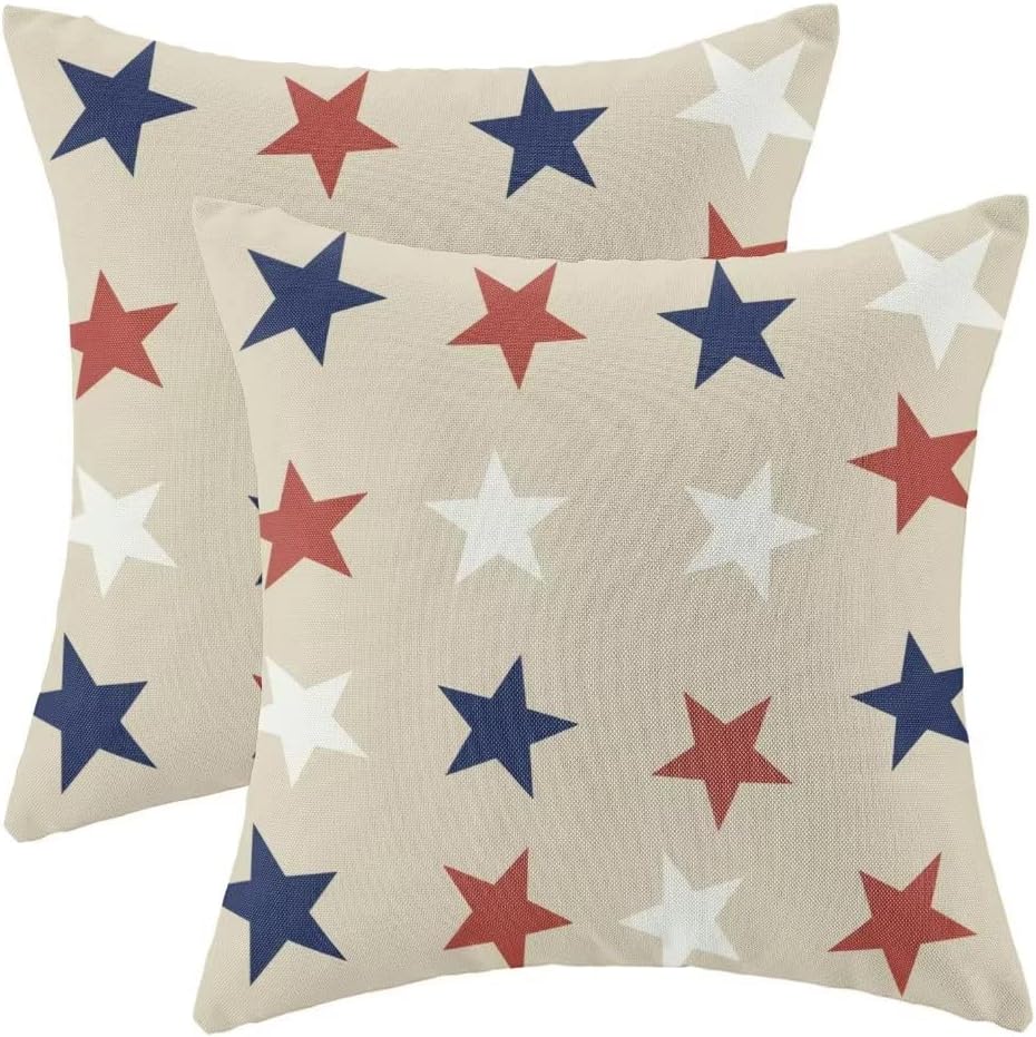 Patriotic Pillow Covers for 4th of July