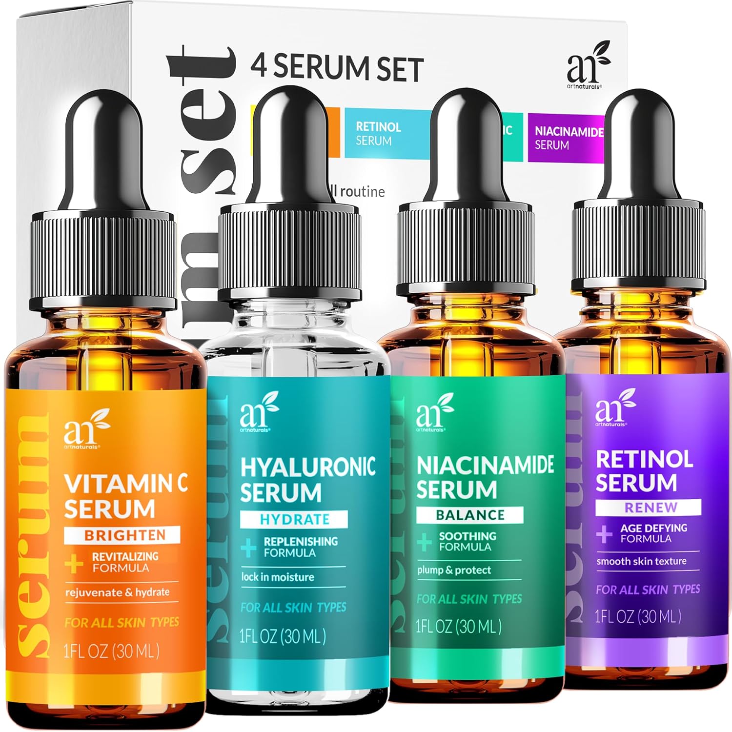 Effective Skincare Set with Vitamin C