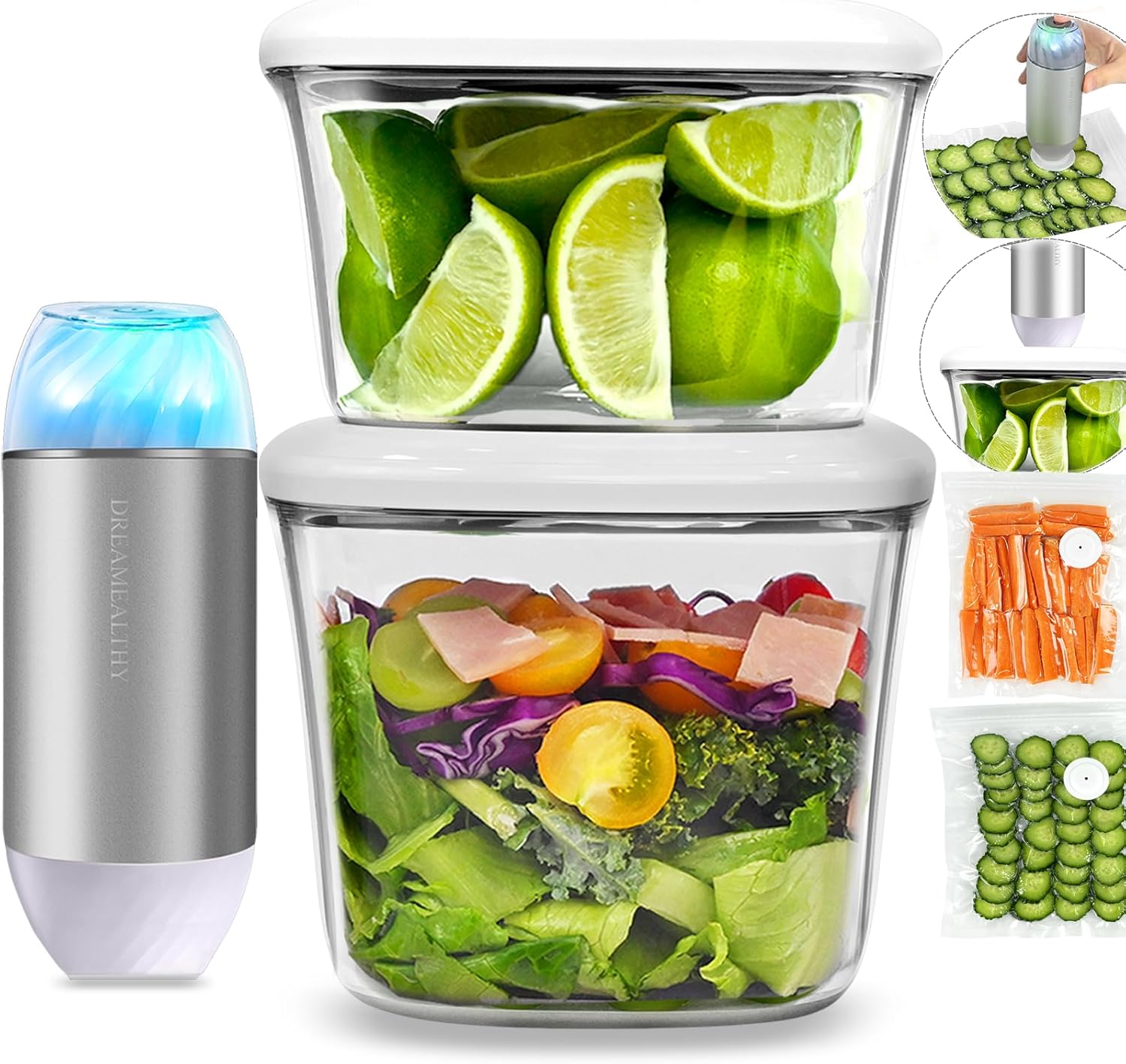 Effortless Food Freshness: Vacuum Seal Containers